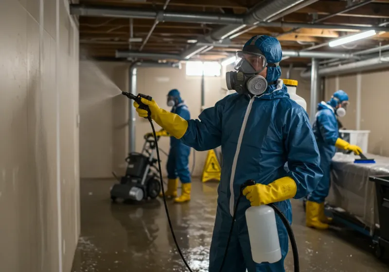 Basement Sanitization and Antimicrobial Treatment process in Liberty, MO